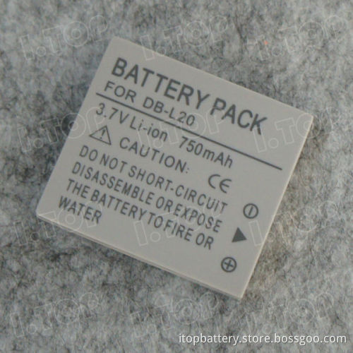 li-ion cell camera rechargeable battery for Sanyo DB-L20 with best quality!